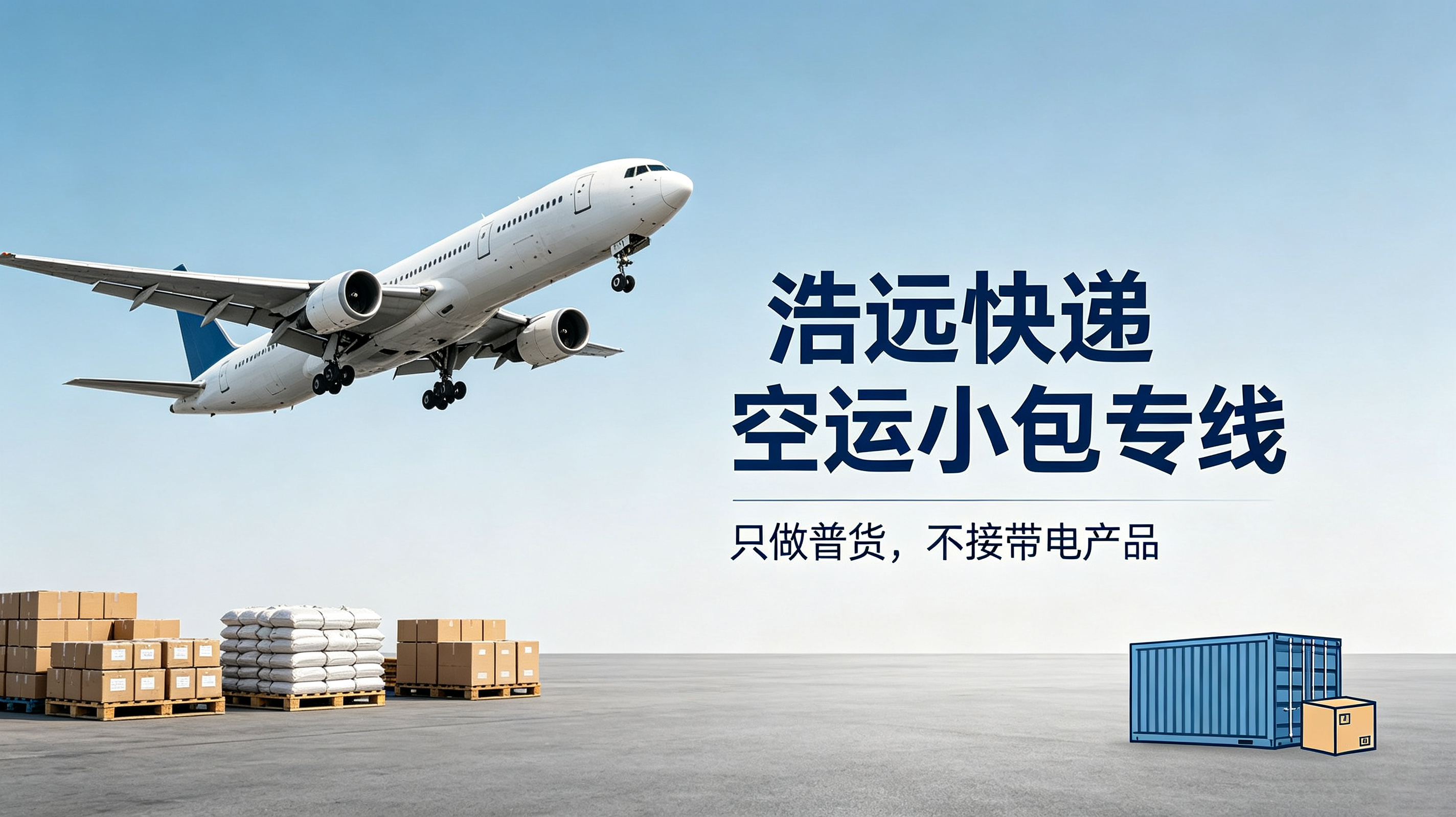 空运专线优势凸显，浩远快递专注普货小包空运出海